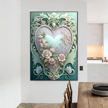 Load image into Gallery viewer, Love Flower Frame 50*70CM(Canvas) Full Round Drill Diamond Painting
