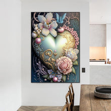 Load image into Gallery viewer, Love Flower Frame 50*70CM(Canvas) Full Round Drill Diamond Painting
