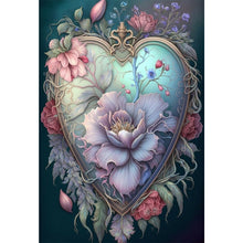 Load image into Gallery viewer, Love Flower Frame 50*70CM(Canvas) Full Round Drill Diamond Painting
