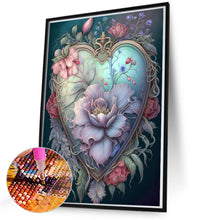 Load image into Gallery viewer, Love Flower Frame 50*70CM(Canvas) Full Round Drill Diamond Painting
