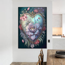 Load image into Gallery viewer, Love Flower Frame 50*70CM(Canvas) Full Round Drill Diamond Painting
