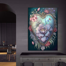 Load image into Gallery viewer, Love Flower Frame 50*70CM(Canvas) Full Round Drill Diamond Painting
