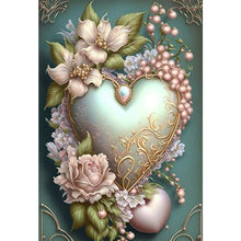 Load image into Gallery viewer, Love Flower Frame 50*70CM(Canvas) Full Round Drill Diamond Painting
