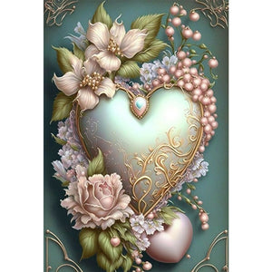 Love Flower Frame 50*70CM(Canvas) Full Round Drill Diamond Painting