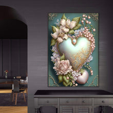 Load image into Gallery viewer, Love Flower Frame 50*70CM(Canvas) Full Round Drill Diamond Painting
