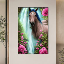 Load image into Gallery viewer, Waterfall Horse 45*70CM(Canvas) Full Round Drill Diamond Painting
