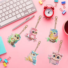 Load image into Gallery viewer, DIY Diamond Art Key Rings Butterfly 5pcs for Beginners Home Decor (Owl)

