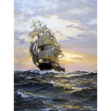 Load image into Gallery viewer, Sailing Boat 30*40CM(Canvas) Full Round Drill Diamond Painting
