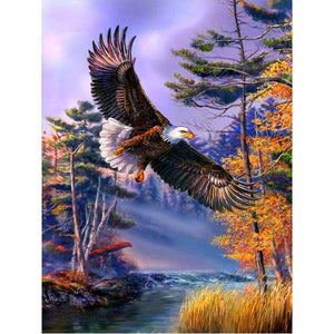 Eagle 30*40CM(Canvas) Full Round Drill Diamond Painting