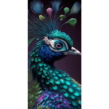 Load image into Gallery viewer, Detailed Peacock 40*80CM(Canvas) Full Round Drill Diamond Painting
