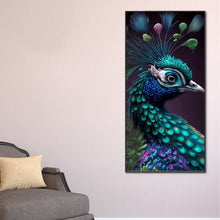 Load image into Gallery viewer, Detailed Peacock 40*80CM(Canvas) Full Round Drill Diamond Painting
