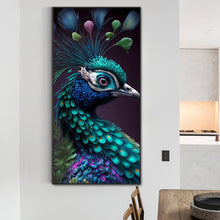 Load image into Gallery viewer, Detailed Peacock 40*80CM(Canvas) Full Round Drill Diamond Painting
