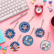 Load image into Gallery viewer, Diamond Art Keychains Handmade Gem Keychains Lady Bag Pendant (Independence Day)
