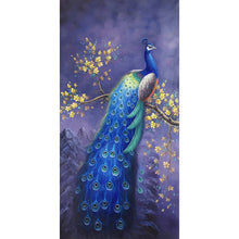 Load image into Gallery viewer, Peacock 40*80CM(Canvas) Full Round Drill Diamond Painting
