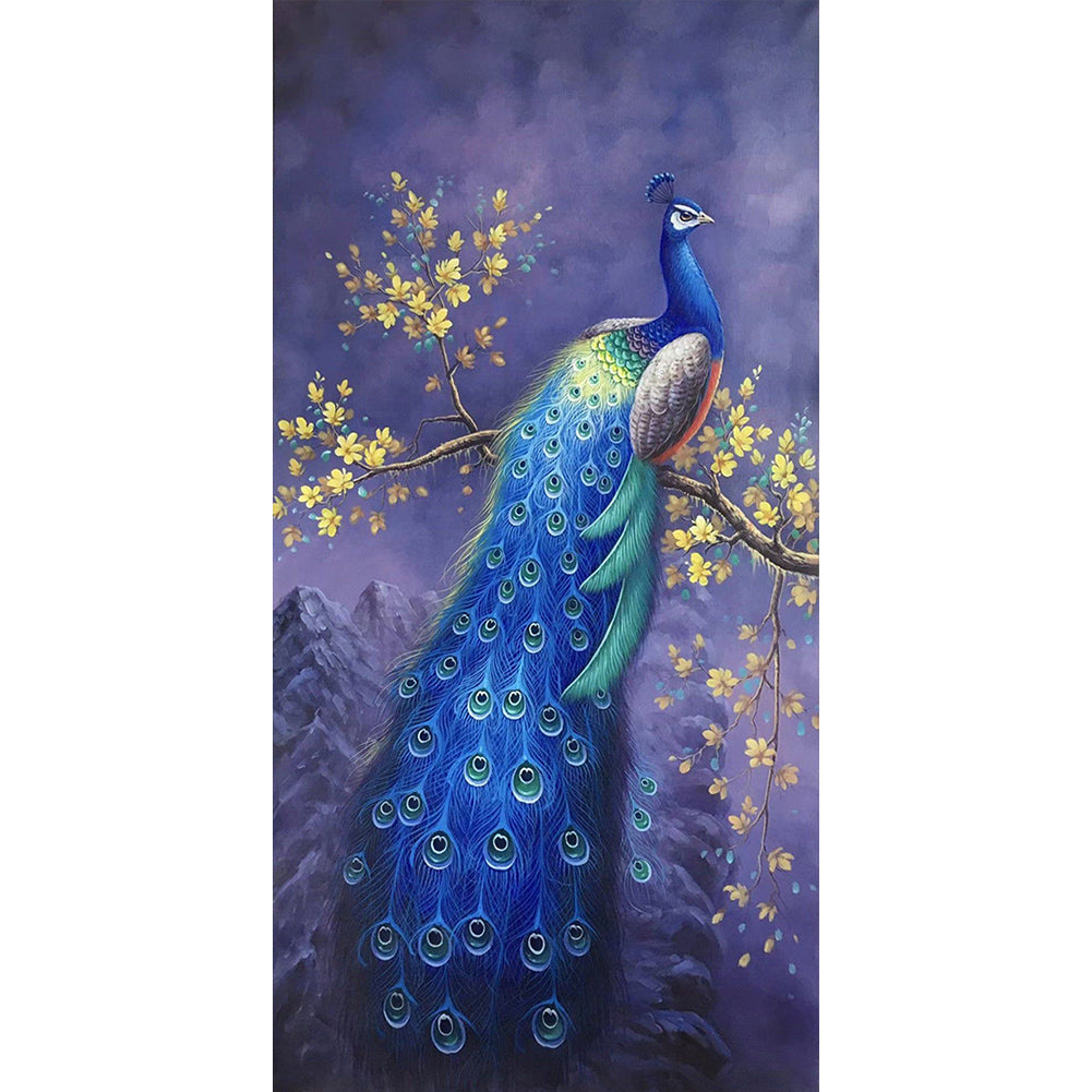 Peacock 40*80CM(Canvas) Full Round Drill Diamond Painting