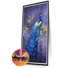 Load image into Gallery viewer, Peacock 40*80CM(Canvas) Full Round Drill Diamond Painting
