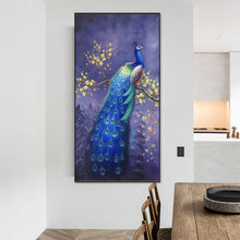 Load image into Gallery viewer, Peacock 40*80CM(Canvas) Full Round Drill Diamond Painting
