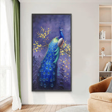 Load image into Gallery viewer, Peacock 40*80CM(Canvas) Full Round Drill Diamond Painting
