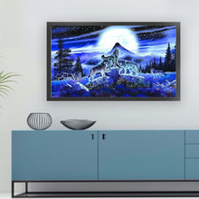 Load image into Gallery viewer, Wolves (70*40CM) 11CT 3 Stamped Cross Stitch
