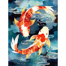 Load image into Gallery viewer, Koi Fish 30*40CM(Canvas) Full Round Drill Diamond Painting
