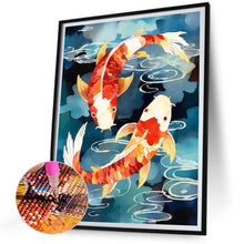 Load image into Gallery viewer, Koi Fish 30*40CM(Canvas) Full Round Drill Diamond Painting
