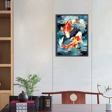 Load image into Gallery viewer, Koi Fish 30*40CM(Canvas) Full Round Drill Diamond Painting
