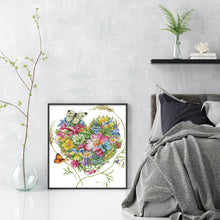 Load image into Gallery viewer, Non-FullButterfly Lovers (36*40CM) 14CT 2 Stamped Cross Stitch
