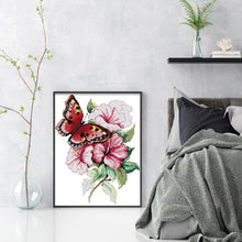 Load image into Gallery viewer, Non-FullButterfly Lovers (28*35CM) 14CT 2 Stamped Cross Stitch
