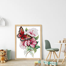 Load image into Gallery viewer, Non-FullButterfly Lovers (28*35CM) 14CT 2 Stamped Cross Stitch
