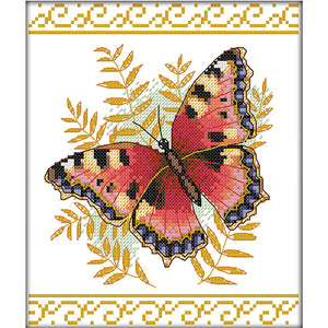 Non-FullButterfly (20*22CM) 14CT 2 Stamped Cross Stitch