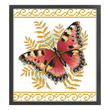 Load image into Gallery viewer, Non-FullButterfly (20*22CM) 14CT 2 Stamped Cross Stitch
