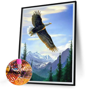 Flying Eagle 30*40CM(Canvas) Full Round Drill Diamond Painting