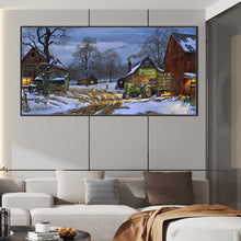 Load image into Gallery viewer, Snowy Countryside 80*40CM(Canvas) Full Round Drill Diamond Painting
