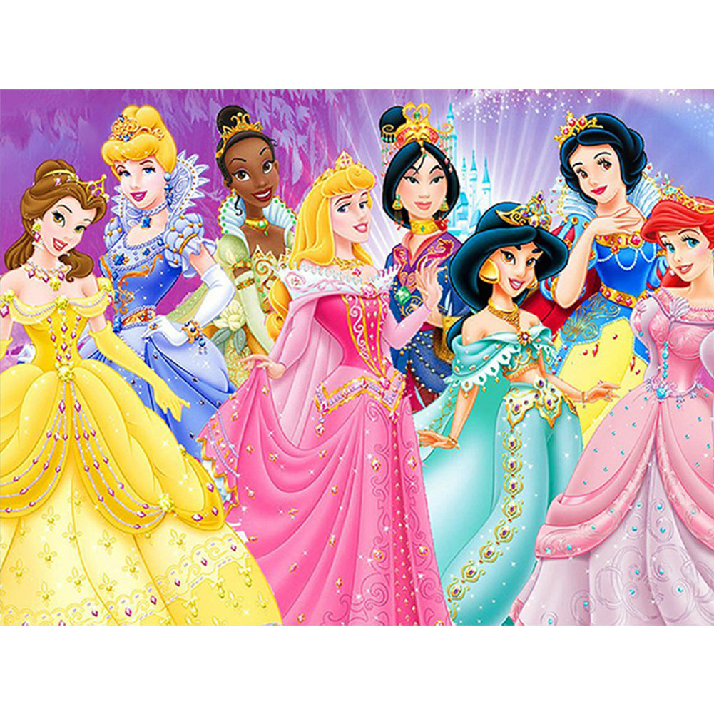 Princess Collection 40*30CM(Canvas) Full Round Drill Diamond Painting
