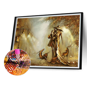 Lovers 90*60CM(Canvas) Full Round Drill Diamond Painting