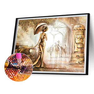 Lovers 90*60CM(Canvas) Full Round Drill Diamond Painting