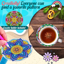 Load image into Gallery viewer, DIY Diamonds Painting Coaster Creative Drink Cup Cushion for Tabletop Protection
