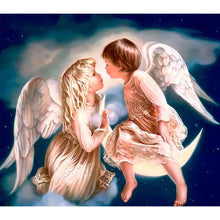 Load image into Gallery viewer, Couple Little Angel 40*35CM(Canvas) Full Round Drill Diamond Painting
