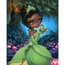 Load image into Gallery viewer, Princess Frog (40*50CM) 11CT 3 Stamped Cross Stitch
