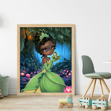 Load image into Gallery viewer, Princess Frog (40*50CM) 11CT 3 Stamped Cross Stitch
