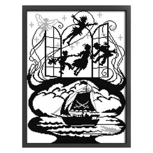 Cartoon (33*44CM) 14CT 2 Stamped Cross Stitch