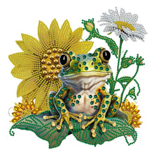 Load image into Gallery viewer, Sunflower Frog 30*30CM(Canvas) Partial Special Shaped Drill Diamond Painting
