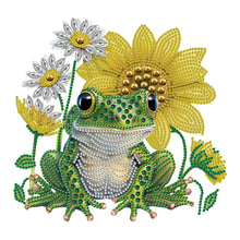 Load image into Gallery viewer, Sunflower Frog 30*30CM(Canvas) Partial Special Shaped Drill Diamond Painting
