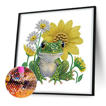 Load image into Gallery viewer, Sunflower Frog 30*30CM(Canvas) Partial Special Shaped Drill Diamond Painting
