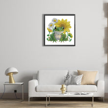 Load image into Gallery viewer, Sunflower Frog 30*30CM(Canvas) Partial Special Shaped Drill Diamond Painting
