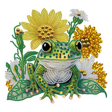 Load image into Gallery viewer, Sunflower Frog 30*30CM(Canvas) Partial Special Shaped Drill Diamond Painting
