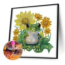 Load image into Gallery viewer, Sunflower Frog 30*30CM(Canvas) Partial Special Shaped Drill Diamond Painting
