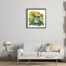 Load image into Gallery viewer, Sunflower Frog 30*30CM(Canvas) Partial Special Shaped Drill Diamond Painting
