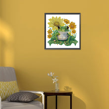 Load image into Gallery viewer, Sunflower Frog 30*30CM(Canvas) Partial Special Shaped Drill Diamond Painting
