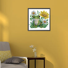 Load image into Gallery viewer, Sunflower Frog 30*30CM(Canvas) Partial Special Shaped Drill Diamond Painting
